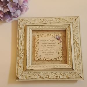 Vintage Kathy Seek "Thoughts & Prayers" 3D Decor